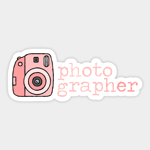 She's A PhotograpHER Instant Film Retro Camera Sticker by GreatLakesLocals